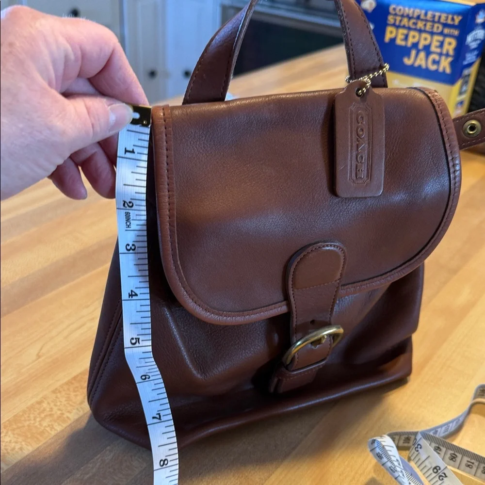 Coach Tan Leather Backpack - Picture 10 of 10